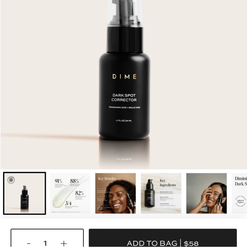 Dime dark spot corrector